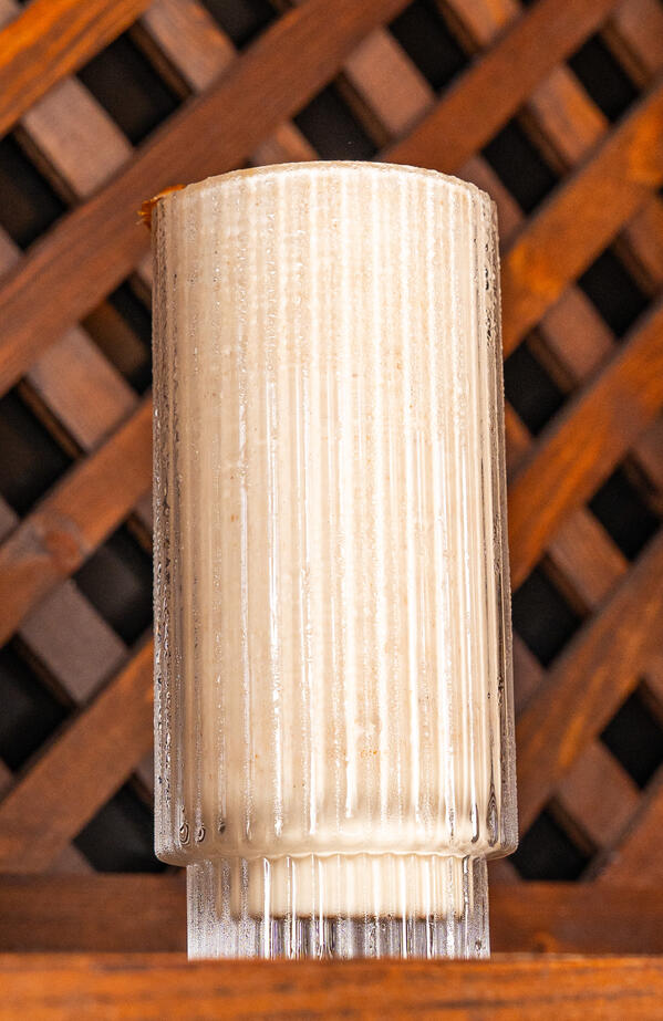 Khalas Date Milkshake Khalas Date Milkshake blended with ice cream and milk