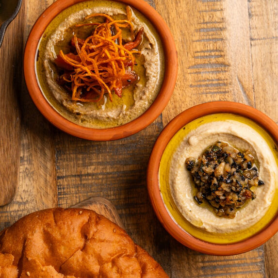 Hummus & Mutabbal | حمص و متبل